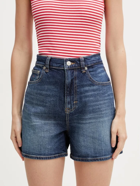 Zdjęcie produktu Tommy Jeans szorty damskie jeansowe granatowy