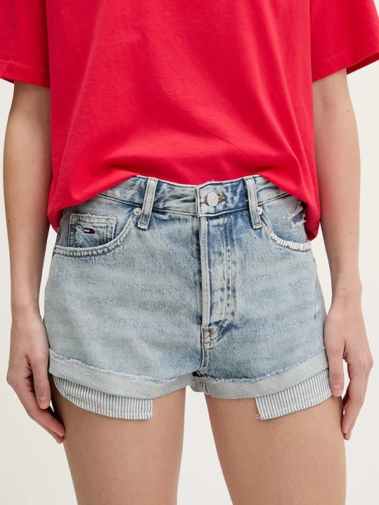 Zdjęcie produktu Tommy Jeans szorty damskie jeansowe niebieski