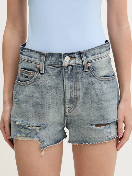 Zdjęcie produktu Tommy Jeans szorty damskie jeansowe niebieski