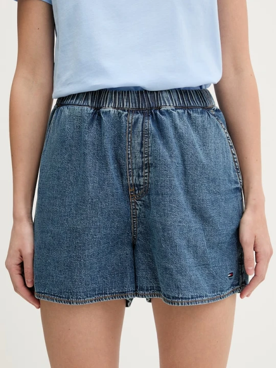 Zdjęcie produktu Tommy Jeans szorty damskie jeansowe niebieski