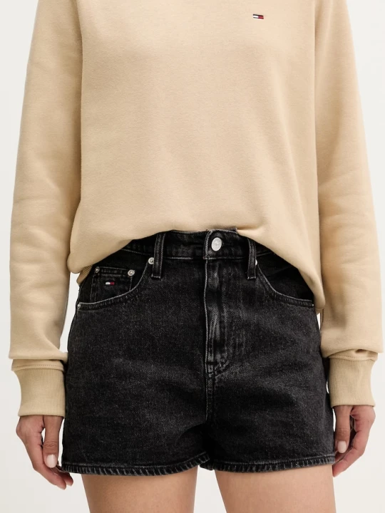 Zdjęcie produktu Tommy Jeans szorty damskie jeansowe czarny