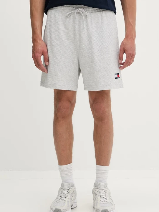 Zdjęcie produktu Tommy Jeans szorty dresowe męskie z bawełną szary