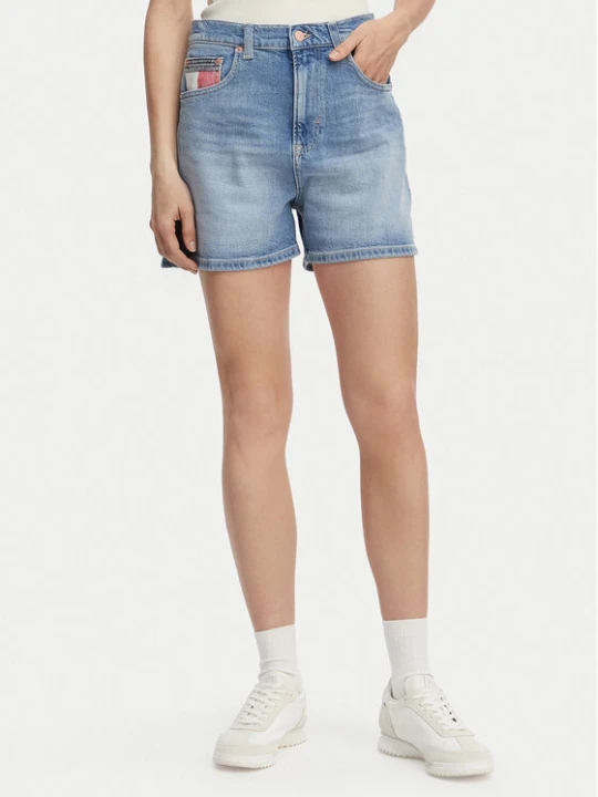 Zdjęcie produktu Tommy Jeans Szorty jeansowe Colour-Blocked Coin DW0DW22692 Niebieski jasny Regular Fit