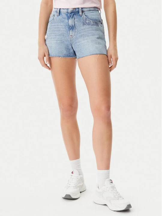 Zdjęcie produktu Tommy Jeans Szorty jeansowe DW0DW20087 Niebieski Slim Fit