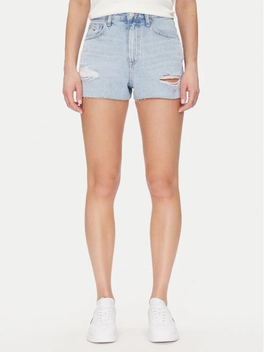 Zdjęcie produktu Tommy Jeans Szorty jeansowe Hot Pant Bi6019 DW0DW20095 Niebieski Regular Fit