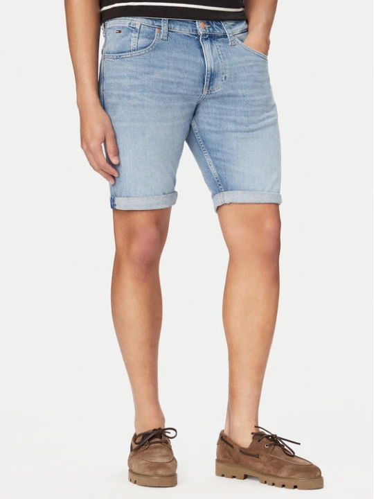 Zdjęcie produktu Tommy Jeans Szorty jeansowe Ronnie DM0DM22979 Niebieski Slim Fit