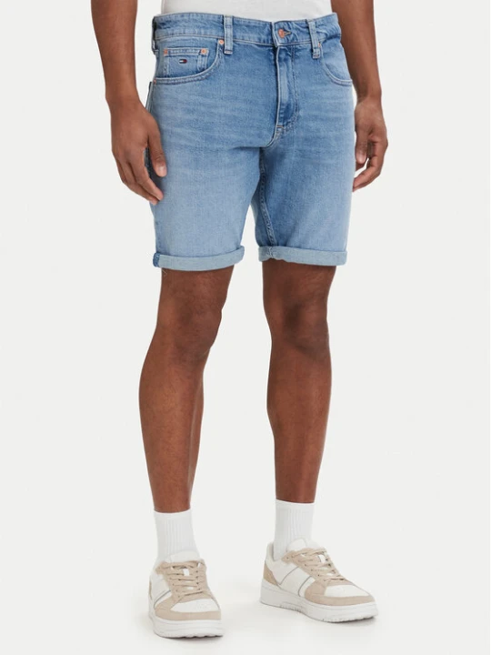 Zdjęcie produktu Tommy Jeans Szorty jeansowe Scanton DM0DM22981 Niebieski jasny Slim Fit