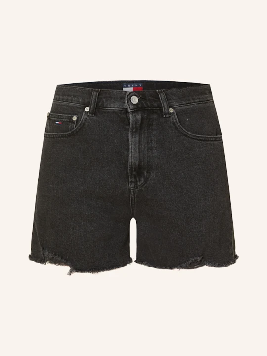 Zdjęcie produktu Tommy Jeans Szorty Jeansowe schwarz 1BZ Denim Washed Black Black