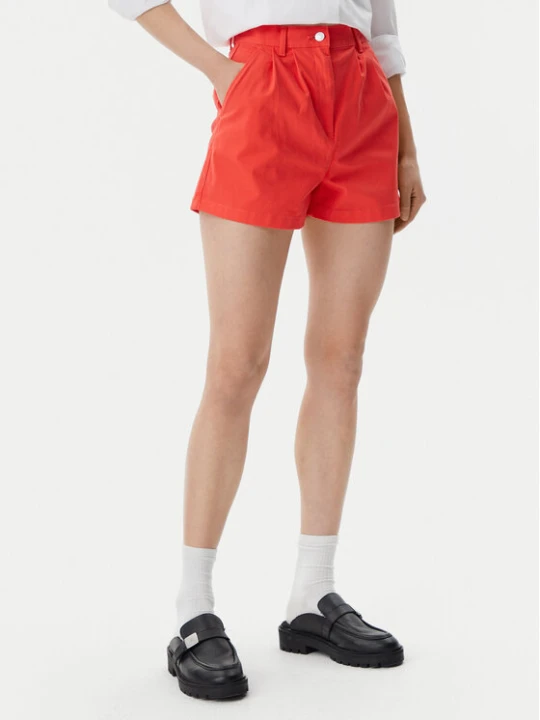 Zdjęcie produktu Tommy Jeans Szorty materiałowe Claire DW0DW21643 Pomarańczowy Regular Fit