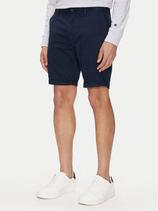 Zdjęcie produktu Tommy Jeans Szorty materiałowe Scanton DM0DM21950 Granatowy Slim Fit