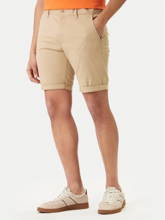 Zdjęcie produktu Tommy Jeans Szorty materiałowe Scanton DM0DM22852 Beżowy Slim Fit