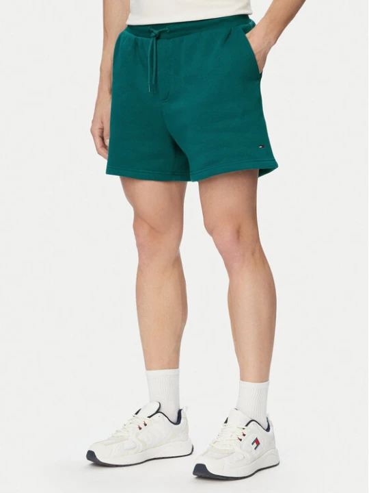 Zdjęcie produktu Tommy Jeans Szorty sportowe DM0DM21931 Zielony ciemny Regular Fit