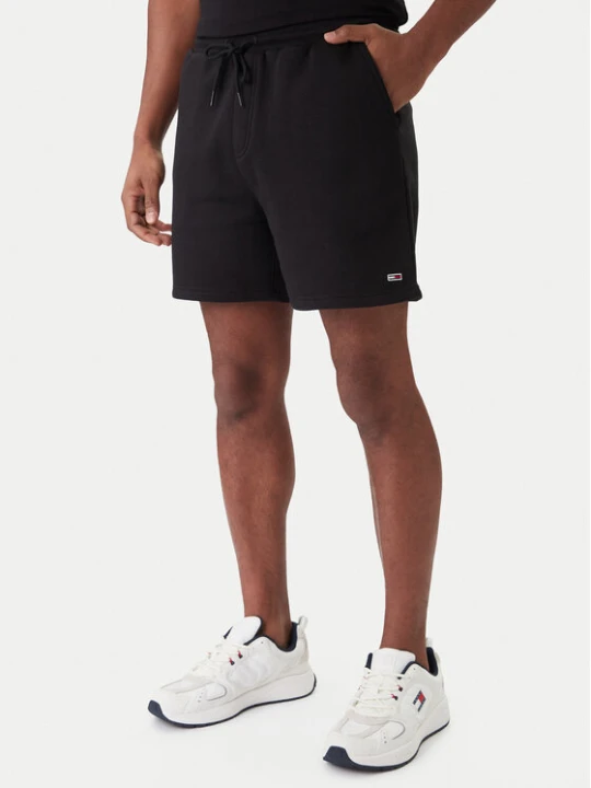 Zdjęcie produktu Tommy Jeans Szorty sportowe Flag Beach DM0DM21931 Czarny Regular Fit