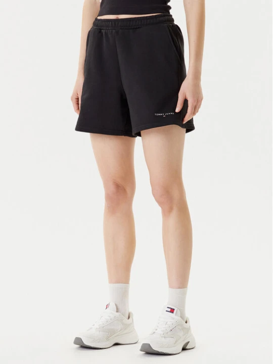 Zdjęcie produktu Tommy Jeans Szorty sportowe Linear DW0DW21152 Czarny Relaxed Fit