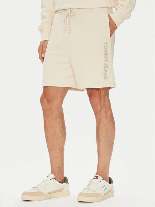 Zdjęcie produktu Tommy Jeans Szorty sportowe New Classic Beach DM0DM21781 Beżowy Relaxed Fit