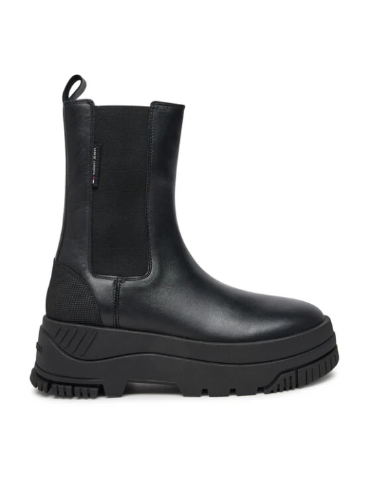 Zdjęcie produktu Tommy Jeans Sztyblety Tjw Chelsea Flatform Boot EN0EN02597 Czarny