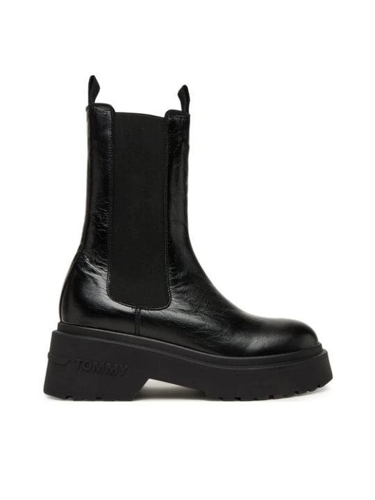 Zdjęcie produktu Tommy Jeans Sztyblety Tjw Chunky Shiny EN0EN02888 Czarny