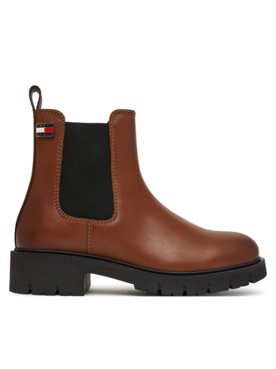 Zdjęcie produktu Tommy Jeans Sztyblety Tjw Cleated Chelsea Boots EN0EN03105 Brązowy