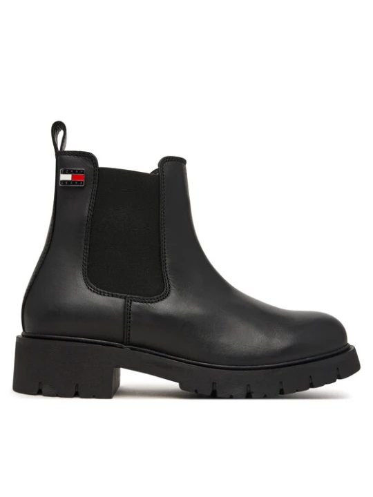 Zdjęcie produktu Tommy Jeans Sztyblety Tjw Cleated Chelsea Boots EN0EN03105 Czarny