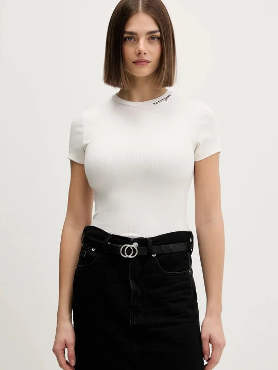 Zdjęcie produktu Tommy Jeans t-shirt beżowy