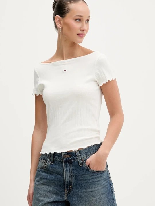 Zdjęcie produktu Tommy Jeans t-shirt beżowy