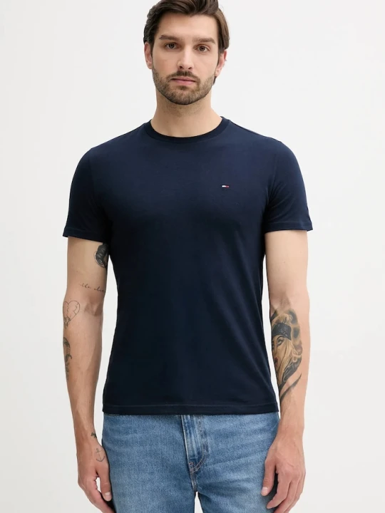 Zdjęcie produktu Tommy Jeans t-shirt basic męski bawełniany 2-pack granatowy