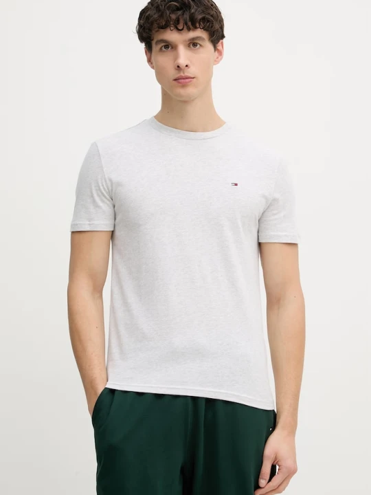 Zdjęcie produktu Tommy Jeans t-shirt basic męski bawełniany 2-pack zielony