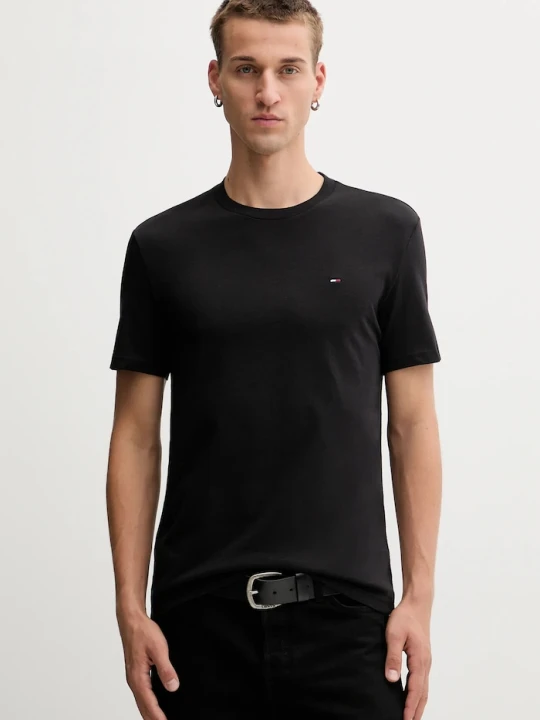 Zdjęcie produktu Tommy Jeans t-shirt basic męski bawełniany 2-pack granatowy