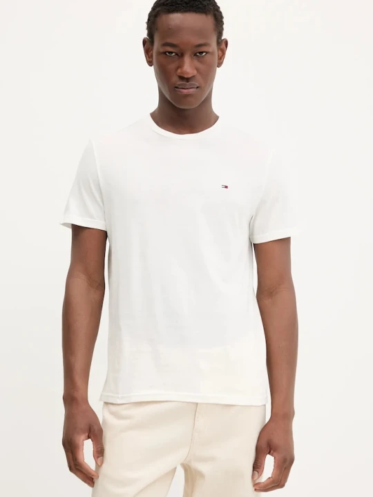 Zdjęcie produktu Tommy Jeans t-shirt basic męski bawełniany 2-pack niebieski