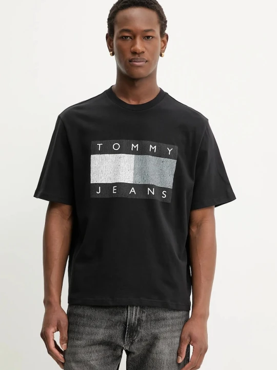 Zdjęcie produktu Tommy Jeans t-shirt bawełniany czarny