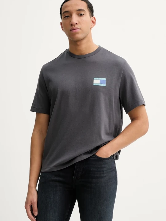Zdjęcie produktu Tommy Jeans t-shirt bawełniany szary