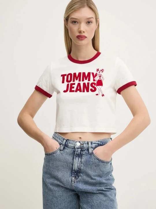 Zdjęcie produktu Tommy Jeans t-shirt bawełniany biały