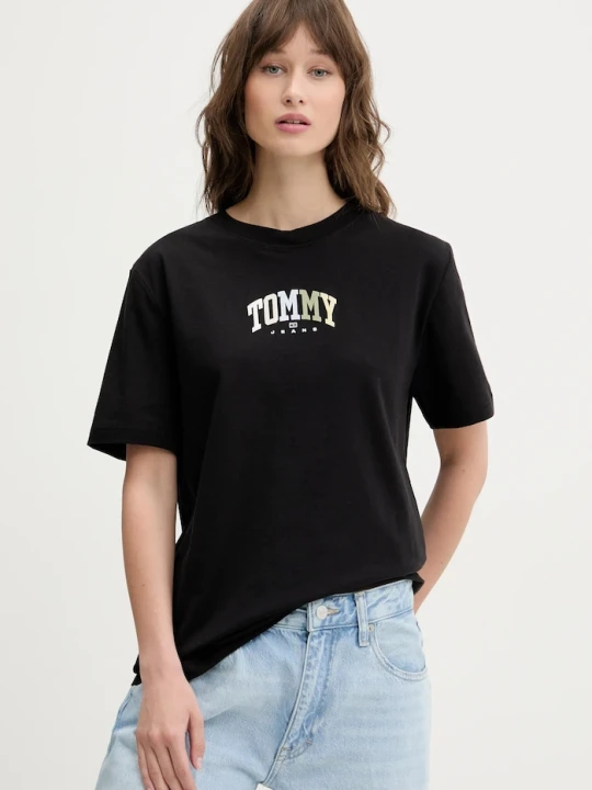 Zdjęcie produktu Tommy Jeans t-shirt bawełniany czarny