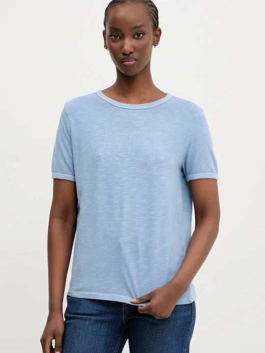Zdjęcie produktu Tommy Jeans t-shirt bawełniany niebieski