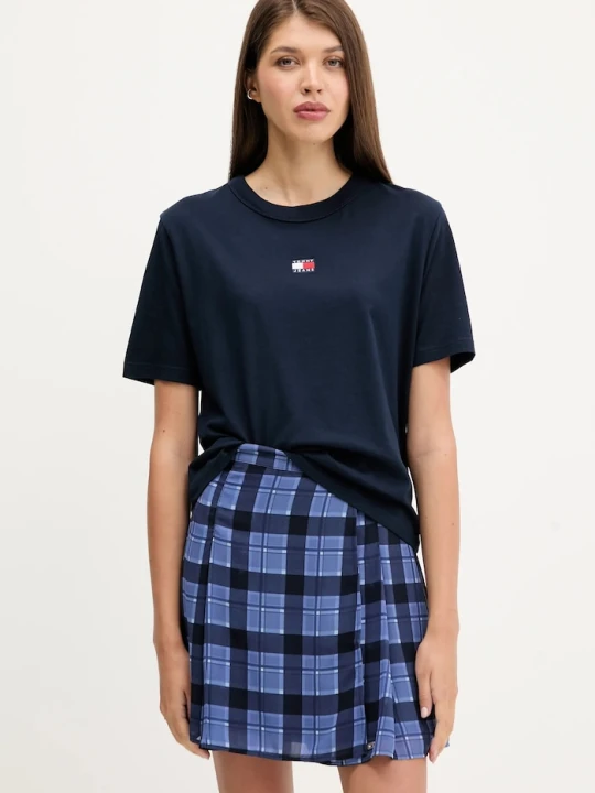 Zdjęcie produktu Tommy Jeans t-shirt bawełniany granatowy