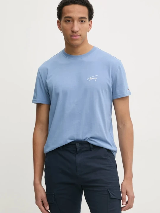Zdjęcie produktu Tommy Jeans t-shirt bawełniany niebieski