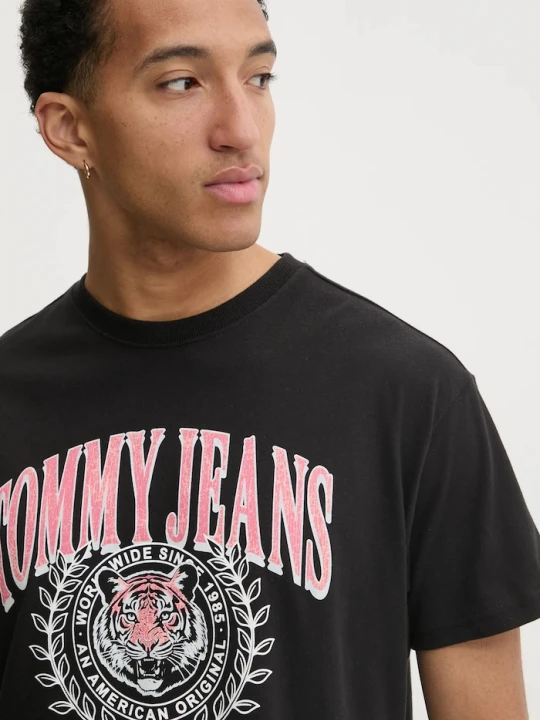 Zdjęcie produktu Tommy Jeans t-shirt bawełniany czarny