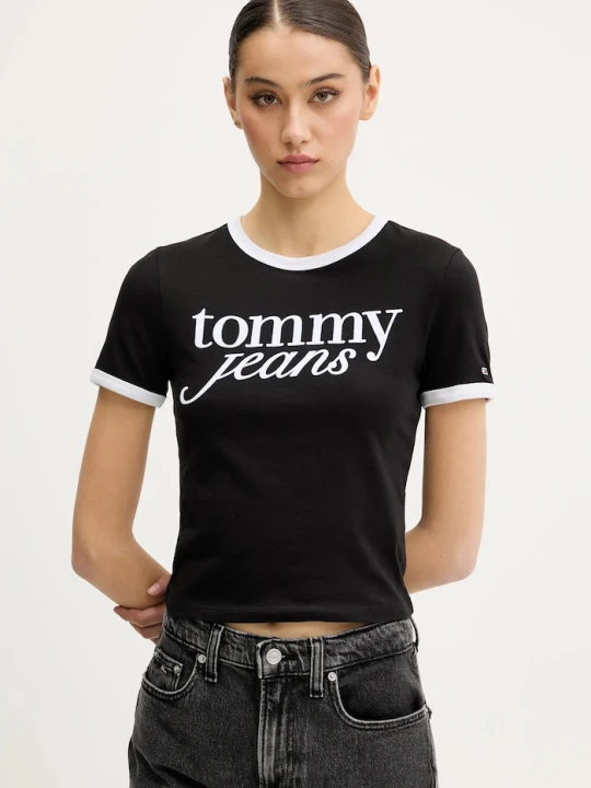 Zdjęcie produktu Tommy Jeans t-shirt bawełniany czarny