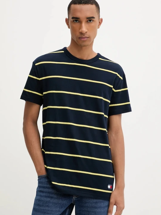 Zdjęcie produktu Tommy Jeans t-shirt bawełniany granatowy