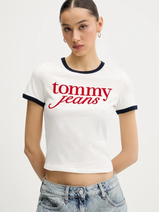 Zdjęcie produktu Tommy Jeans t-shirt bawełniany biały