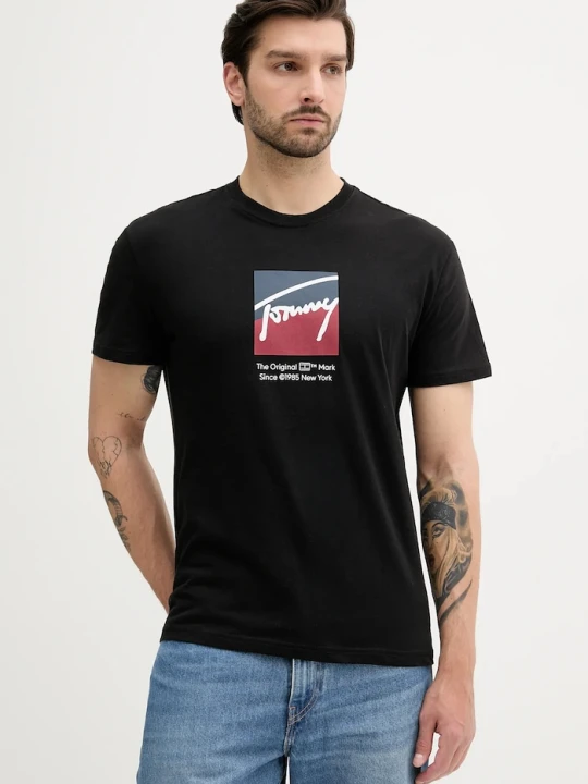 Zdjęcie produktu Tommy Jeans t-shirt bawełniany czarny