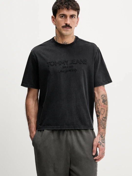 Zdjęcie produktu Tommy Jeans t-shirt bawełniany czarny