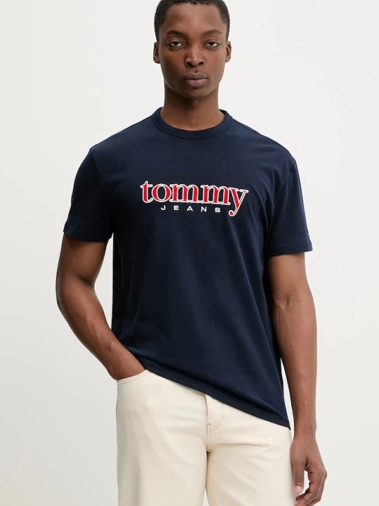 Zdjęcie produktu Tommy Jeans t-shirt bawełniany granatowy