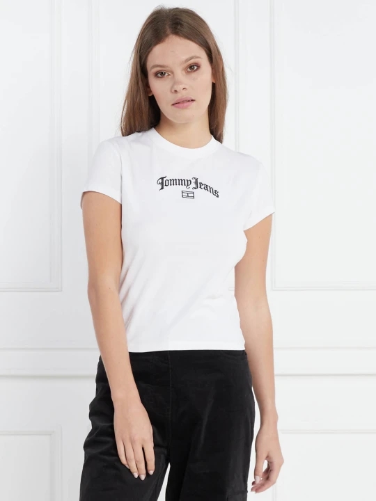Zdjęcie produktu Tommy Jeans T-shirt BBY GRUNGE | Regular Fit biały