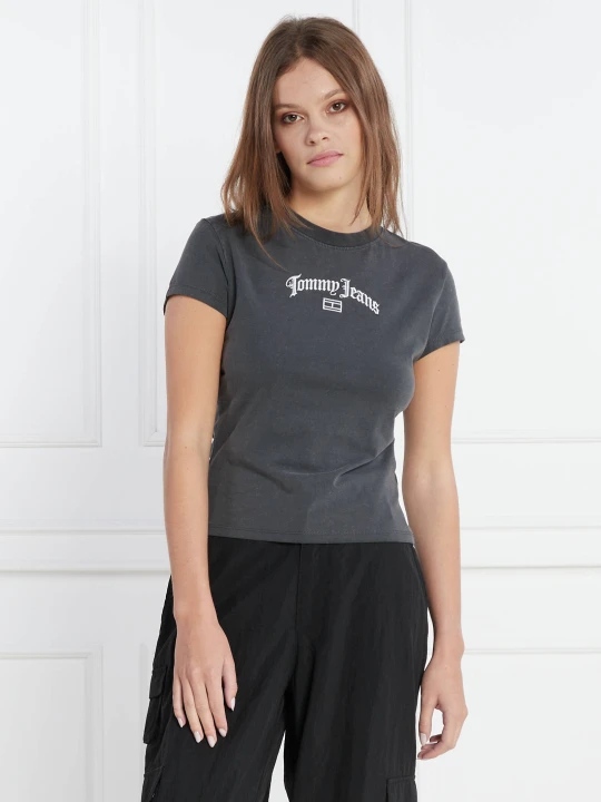 Zdjęcie produktu Tommy Jeans T-shirt BBY GRUNGE | Regular Fit grafitowy