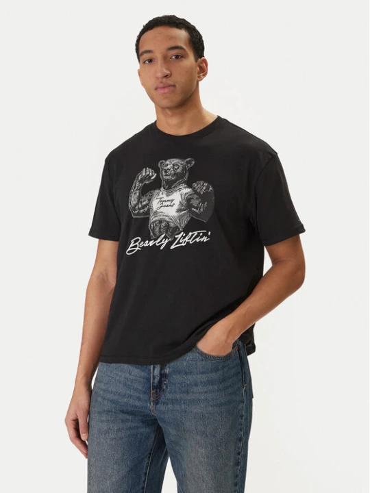 Zdjęcie produktu Tommy Jeans T-Shirt Bear DM0DM22543 Czarny Relaxed Fit