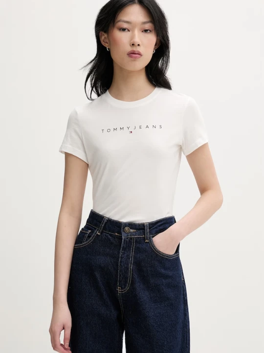 Zdjęcie produktu Tommy Jeans T-shirt damski bawełniany biały