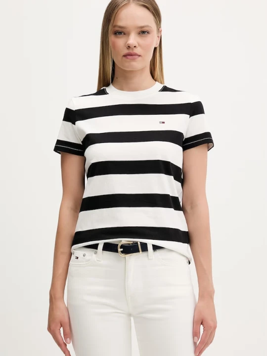 Zdjęcie produktu Tommy Jeans T-shirt damski bawełniany czarny