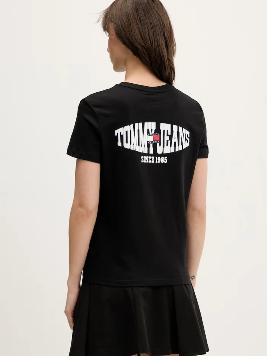 Zdjęcie produktu Tommy Jeans T-shirt damski bawełniany czarny