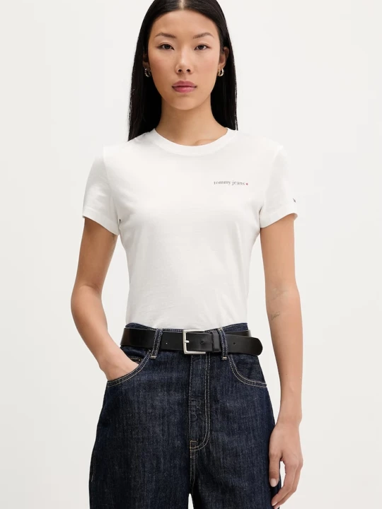 Zdjęcie produktu Tommy Jeans T-shirt damski bawełniany biały